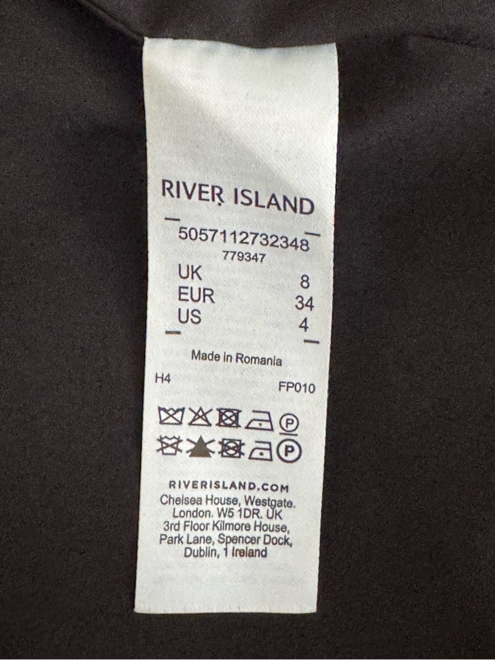River Island Red & White Bouclé Oversized Cardigan. 4/6 - Picture 9 of 10